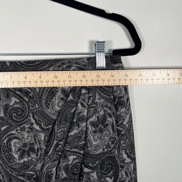 NWT TALBOTS WOOL Blend Paisley Wrap Pencil Lined Knee Length Skirt Size 4 - Picture 8 of 15